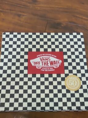 Vans Checkerboard Book with Red Logo and Gold Seal